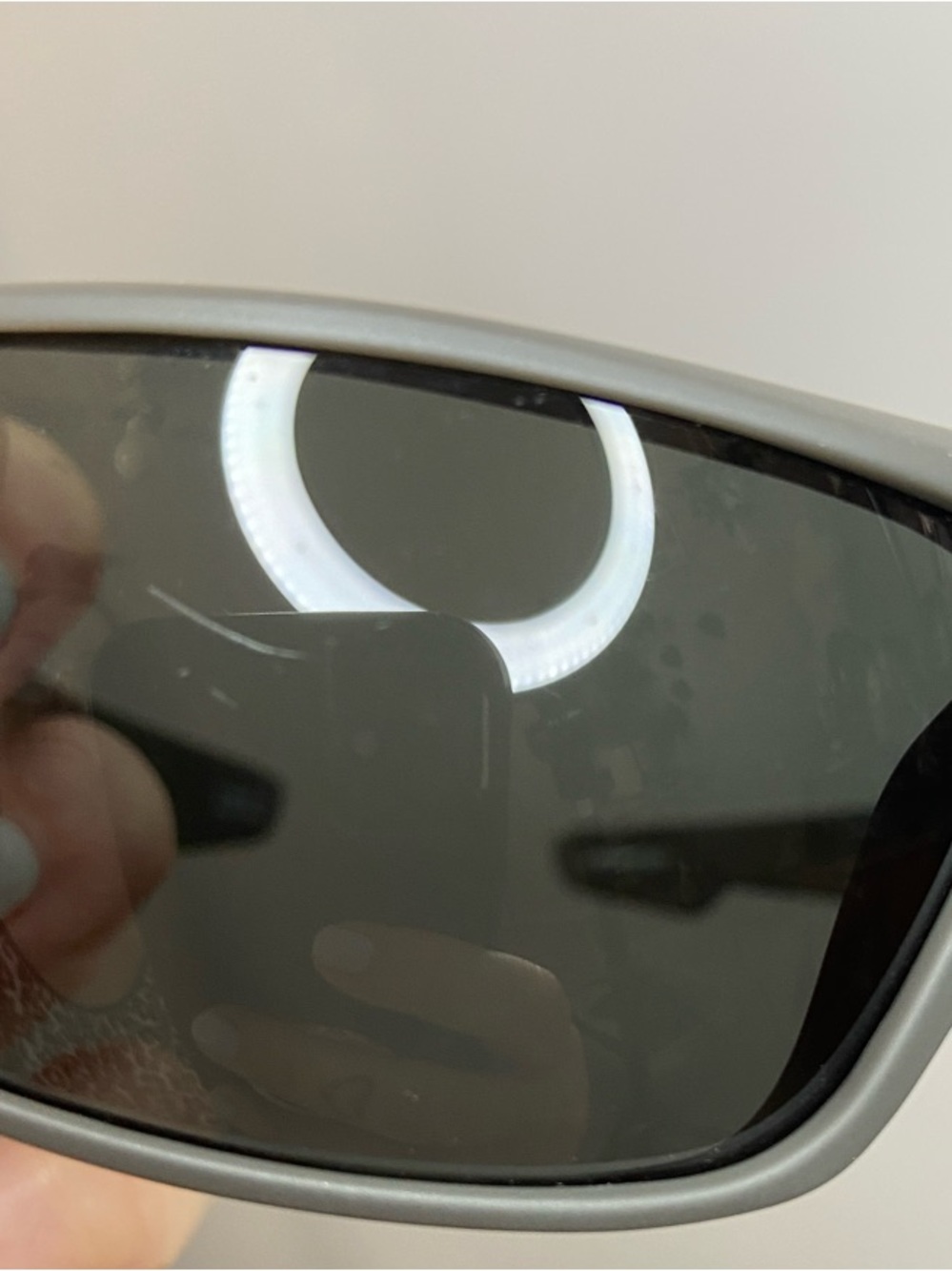 SPY Matte Gray Wraparound Sunglasses with Dark Lenses - Picture 8 of 8